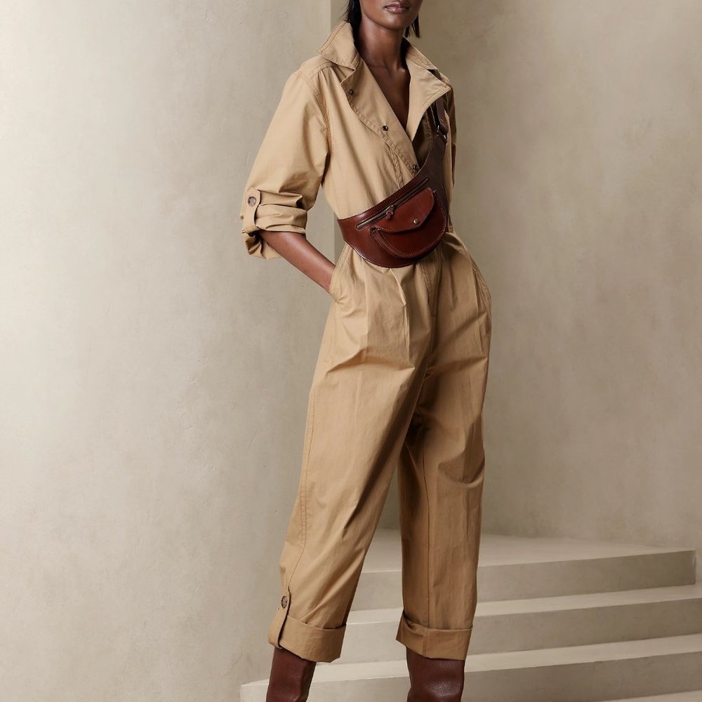Banana republic Khaki Jumpsuit